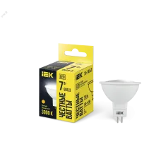 Лампа LED MR16 софит 7Вт 230В 3000К GU5.3 IEK