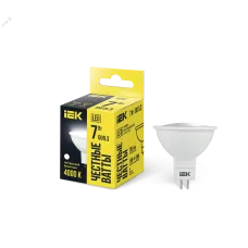Лампа LED MR16 софит 7Вт 230В 4000К GU5.3 IEK