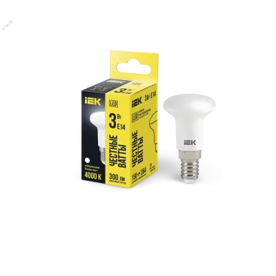 Лампа LED R39 рефлектор 3Вт 230В 4000К E14 IEK