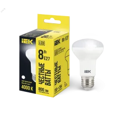 Лампа LED R63 рефлектор 8Вт 230В 4000К E27 IEK