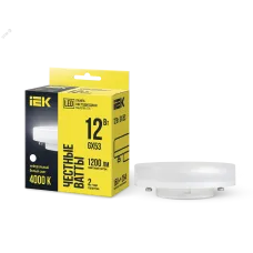 Лампа LED T75 таблетка 12Вт 230В 4000К GX53 IEK