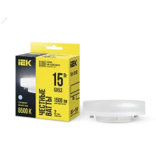 Лампа LED T75 таблетка 15Вт 230В 6500К GX53 IEK