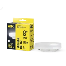 Лампа LED T75 таблетка 8Вт 230В 4000К GX53 IEK
