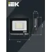 Прожектор СДО 06-10 светодиодный черный IP65 6500 K IEK