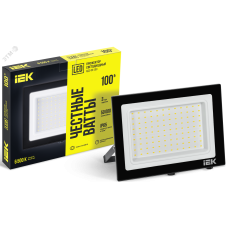 Прожектор СДО 06-100 светодиодный черный IP65 6500 K IEK