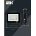 Прожектор СДО 06-20 светодиодный черный IP65 4000 K IEK