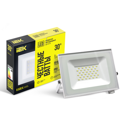 Прожектор LED СДО 06-30 IP65 6500K белый IEK