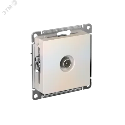 Розетка ATLASDESIGN TV оконечная 1DB механизм жемчуг