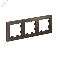 Рамка трехпостовая ATLASDESIGN универсальная мокко