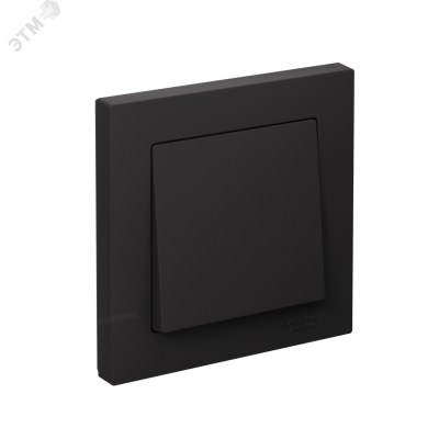 ATLASDESIGN 1-клавишный ВЫКЛЮЧАТЕЛЬ, сх.1, 10АХ, в сборе, быстрозажимные клеммы, КАРБОН