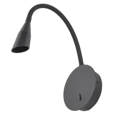 Светильник светодиодный 4701 настенный регулируемый прикроватный Светильник 3Вт 3000К IP44 черный