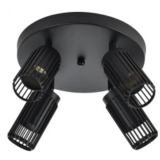 Светильник 4209 накладной потолочный под лампу 4хGU10 черный