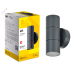 LIGHTING Светильник уличный 5113 настенный под лампу 2хGU10 IP65 серый IEK