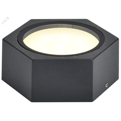 Светильник уличный декоративный для наружного освещения 5204 потолочный под лампу GX53 IP65 черный