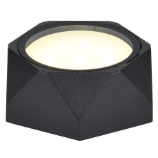 Светильник уличный декоративный для наружного освещения 5304 потолочный под лампу GX53 IP65 черный