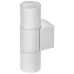 LIGHTING Светильник уличный 5108 настенный под лампу 2хGU10 IP65 белый IEK