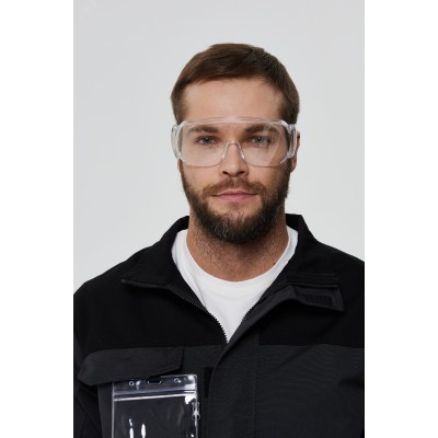 Очки защитные открытые с прозрачной линзой PITON