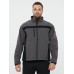 Куртка демисезонная LULEA2 из материала Softshell, серо-чёрная, размер S
