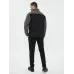 Куртка демисезонная LULEA2 из материала Softshell, серо-чёрная, размер 3XL