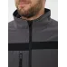 Куртка демисезонная LULEA2 из материала Softshell, серо-чёрная, размер 3XL