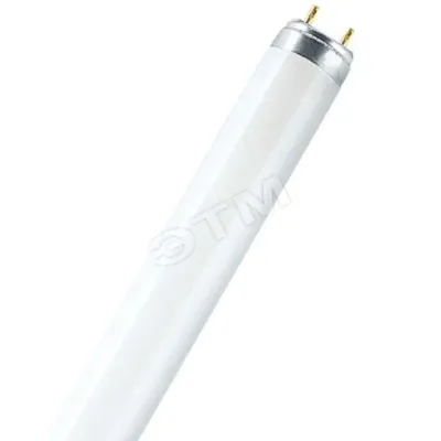 "Линейная люминесцентная лампа OSRAM T8 LUMILUX трубчатой формы с цоколем G13 с повышенным индексом цветопередачи Ra?80. Проверенная,запатентован