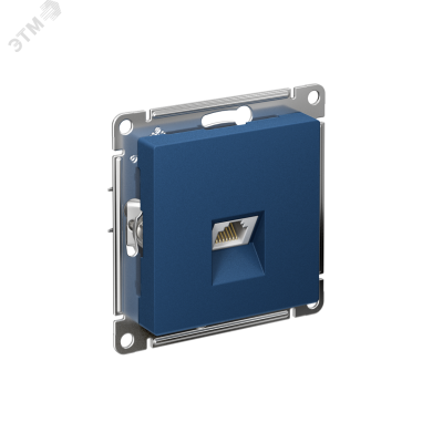 ATLASDESIGN РОЗЕТКА компьютерная RJ45, кат. 5Е, механизм, АКВАМАРИН