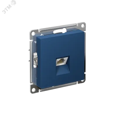 ATLASDESIGN РОЗЕТКА компьютерная RJ45, кат. 5Е, механизм, АКВАМАРИН