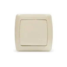 Маргарита розетка одноместная с крышкой  с/з, с/у, 16А, 220В, сл.кость (ivory) (еврослот)