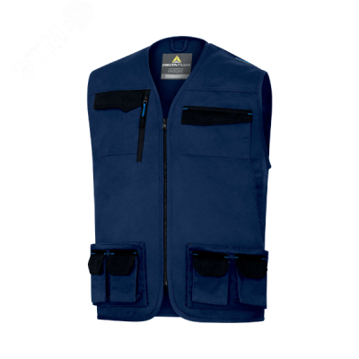 Жилет рабочий M2GI3 серии MACH 2, цв. темно-синий/светло-синий, р. M