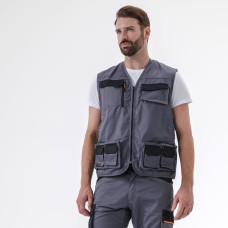 Жилет рабочий M2GI3 серии MACH 2, цв. серый-оранжевый р. 3XL