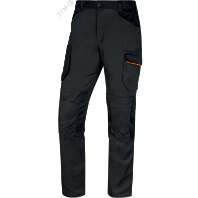 Брюки стрейчивые рабочие M2PA3STR серии MACH 2, цв. серый-оранжевый р. S