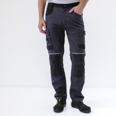 Брюки рабочие M5PA3 серии MACH 5, цв. серый/черный, р. S