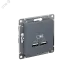 Розетка ATLASDESIGN USB 5В 1 порт x 2,1 А 2 порта х 1,05 А механизм грифель Розетка ATLASDESIGN USB 5В 1 порт x 2,1 А 2 порта х 1,05 А механизм грифель