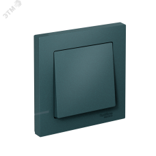 Выключатель одноклавишный ATLASDESIGN схема 1 10АХ в сборе изумруд