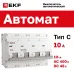 Автоматический выключатель ВА 47-100, 4P 10А (C) 10kA EKF PROxima