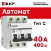 Автоматический выключатель ВА 47-29, 3P 40А (C) 4,5кА EKF Basic