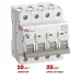 Выключатель автоматический AV-6 4P 16A (C) 6kA EKF AVERES