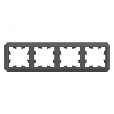 ATLASDESIGN ANTIQUE 4-постовая рамка, универсальная, БАЗАЛЬТ