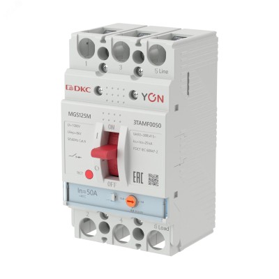 Выключатель автоматический YON MGS125 3P 40-50 A 25 kA
