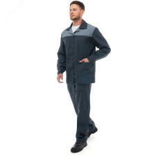 Костюм СПЕЦИАЛИСТ Лайт, куртка/брюки цвет темно-серый, светло-серый 44-46/182-188