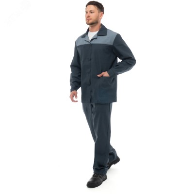 Костюм СПЕЦИАЛИСТ Лайт, куртка/брюки цвет темно-серый, светло-серый 60-62/182-188