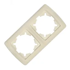 Маргарита Маргарита рамка двухместная горизонтальная  сл.кость (ivory) (еврослот)