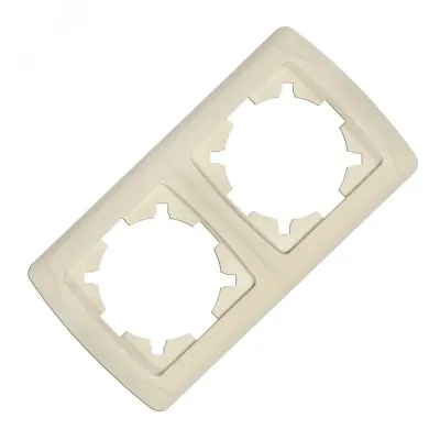 Маргарита Маргарита рамка двухместная горизонтальная  сл.кость (ivory) (еврослот)