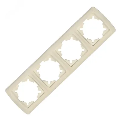 Маргарита Маргарита рамка четырехместная горизонтальная  сл.кость (ivory) (еврослот)