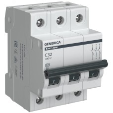 Автоматический выключатель ВА47-29М 3P 32А 4,5кА C GENERICA