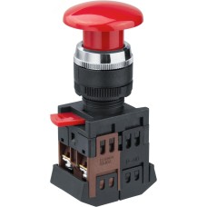 Кнопка Navigator 82 813 NBI-B-05 Грибок d22мм NO+NC
