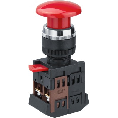 Кнопка Navigator 82 813 NBI-B-05 Грибок d22мм NO+NC