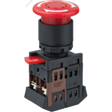 Кнопка Navigator 82 814 NBI-B-06 Грибок поворотн.блокировка d22мм NO+NC