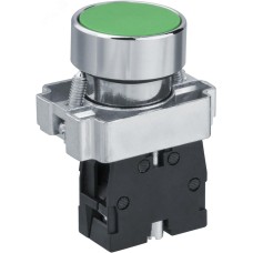 Кнопка Navigator 82 818 NBI-B-08-G зеленая d22мм NO