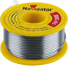 Припой Navigator 93 777 NEM-Pos05-63K-1-K100 (ПОС-63, катушка, 1 мм, 100 гр)